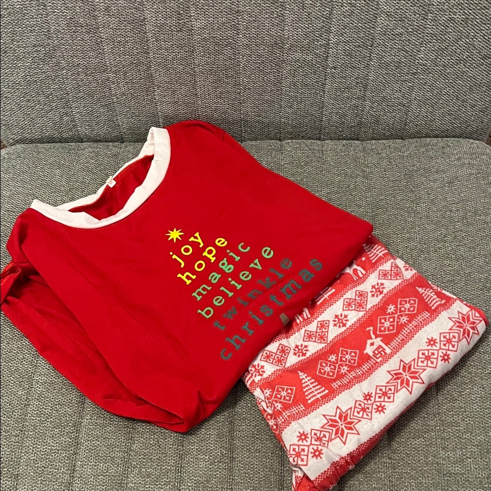 Festive Red Kids Pajamas
